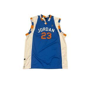 NWT ‘06 Jordan Basketball Jersey XL Jumpman Blue/White/Orange